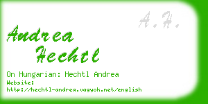 andrea hechtl business card